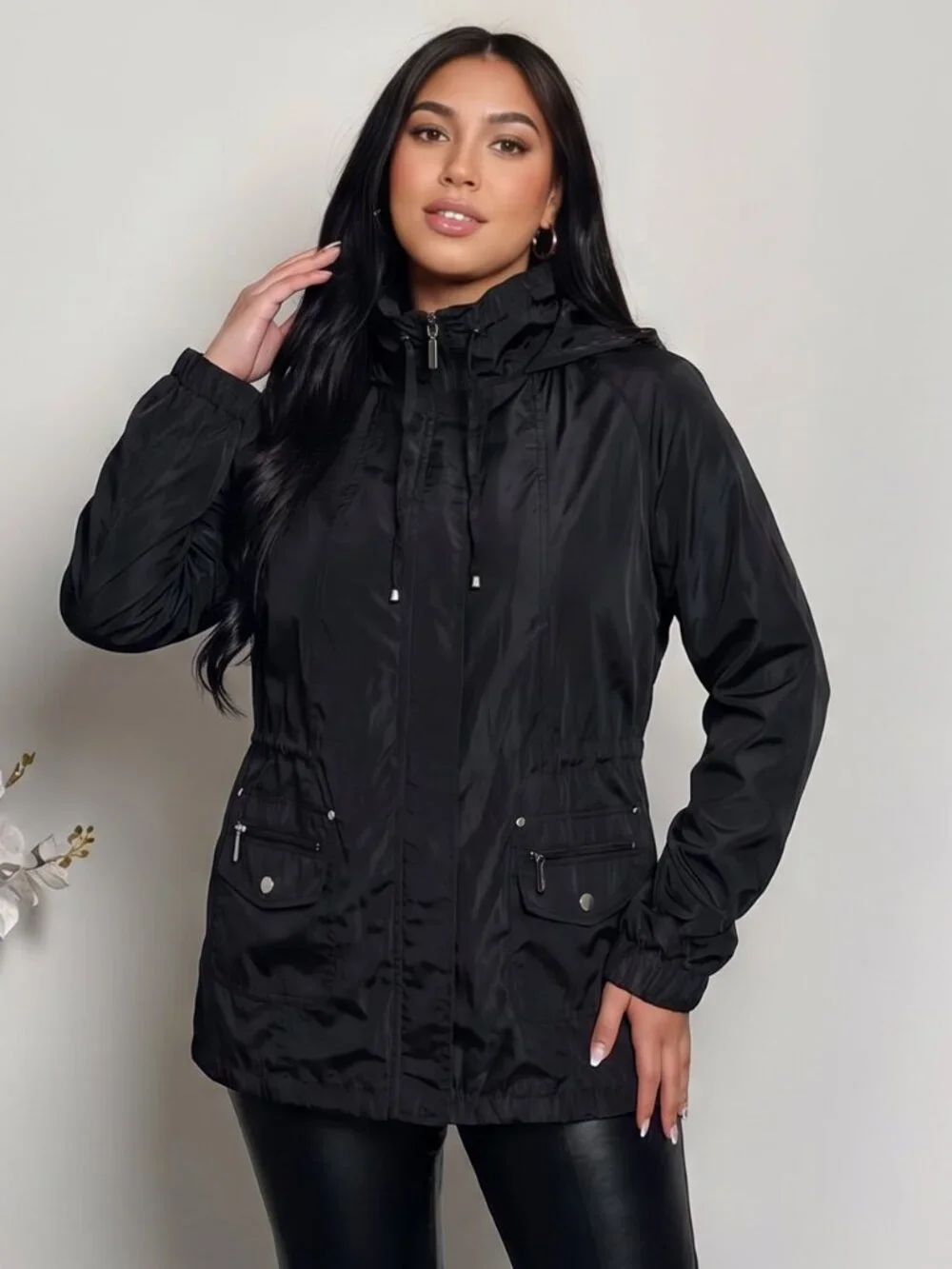 Tribal Black Rain Jacket